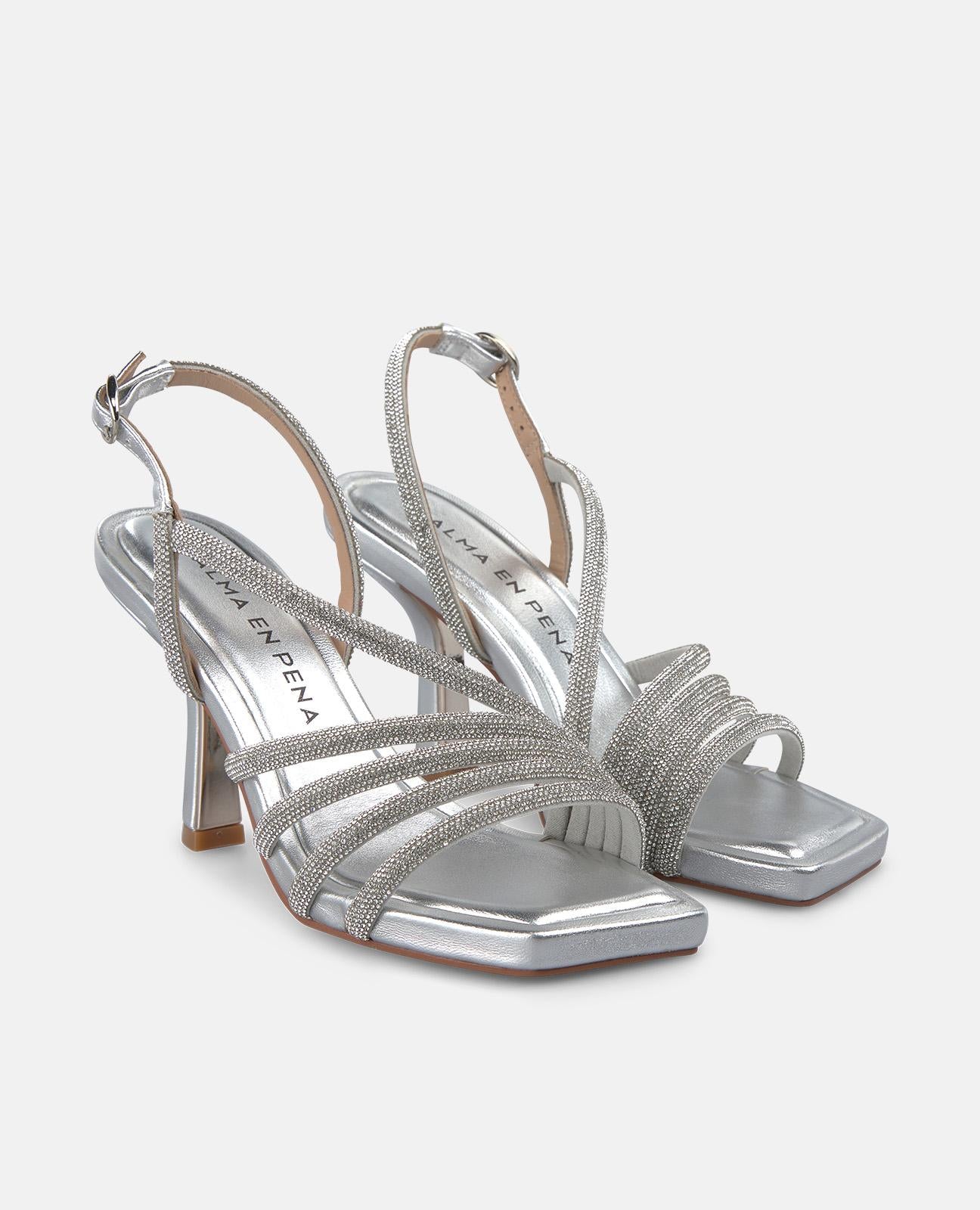 alma-en-pena-high-heel-sandale-tubular-metallic-silber image 2