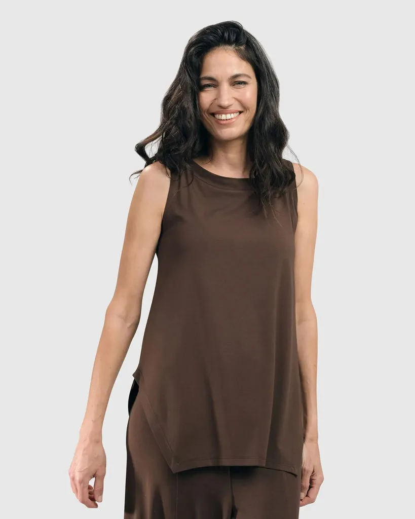 alembika-essential-cutaway-tank-top-coffee image 1