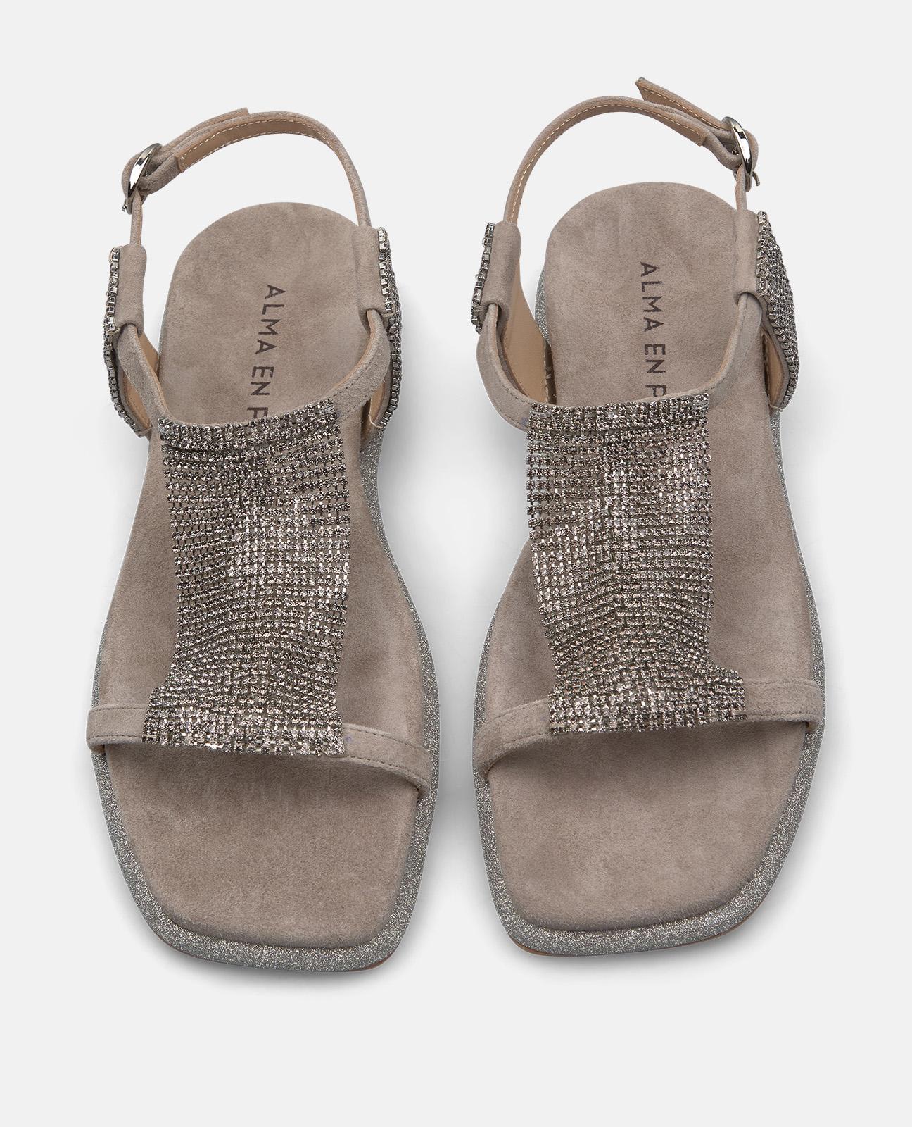 alma-en-pena-flat-sandal-with-rhinestones-flache-netz-sandale-grau image 4