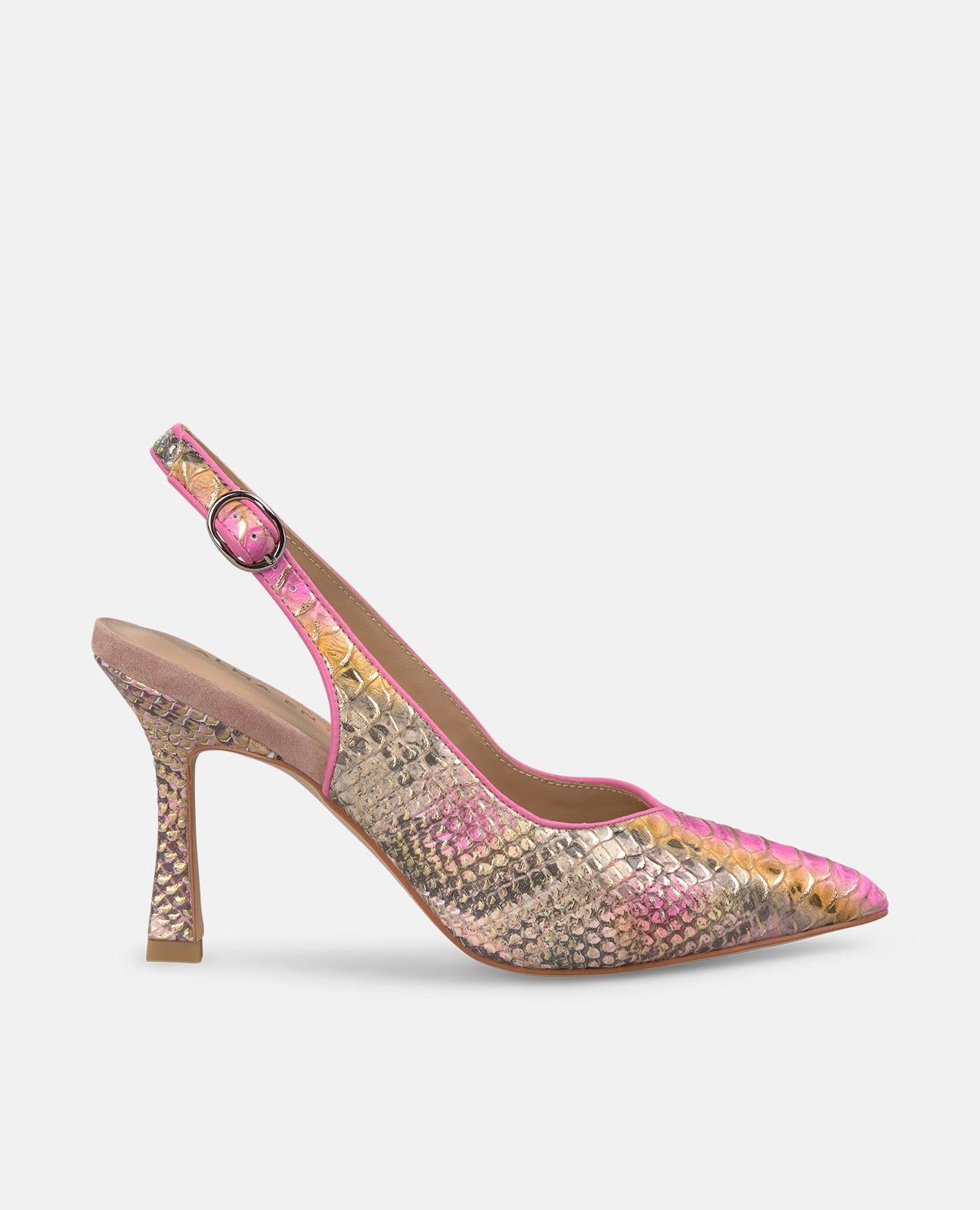 alma-en-pena-stiletto-pumps-rosa-spitz-offene-ferse-schnalle-9-cm-absatz image 1