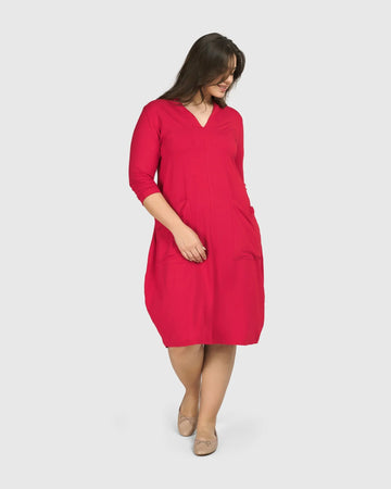 alembika-essential-cargo-kleid-red-rose image 2
