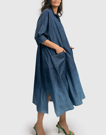 alembika-luz-ombr-trapeze-maxi-dress-denim image 4