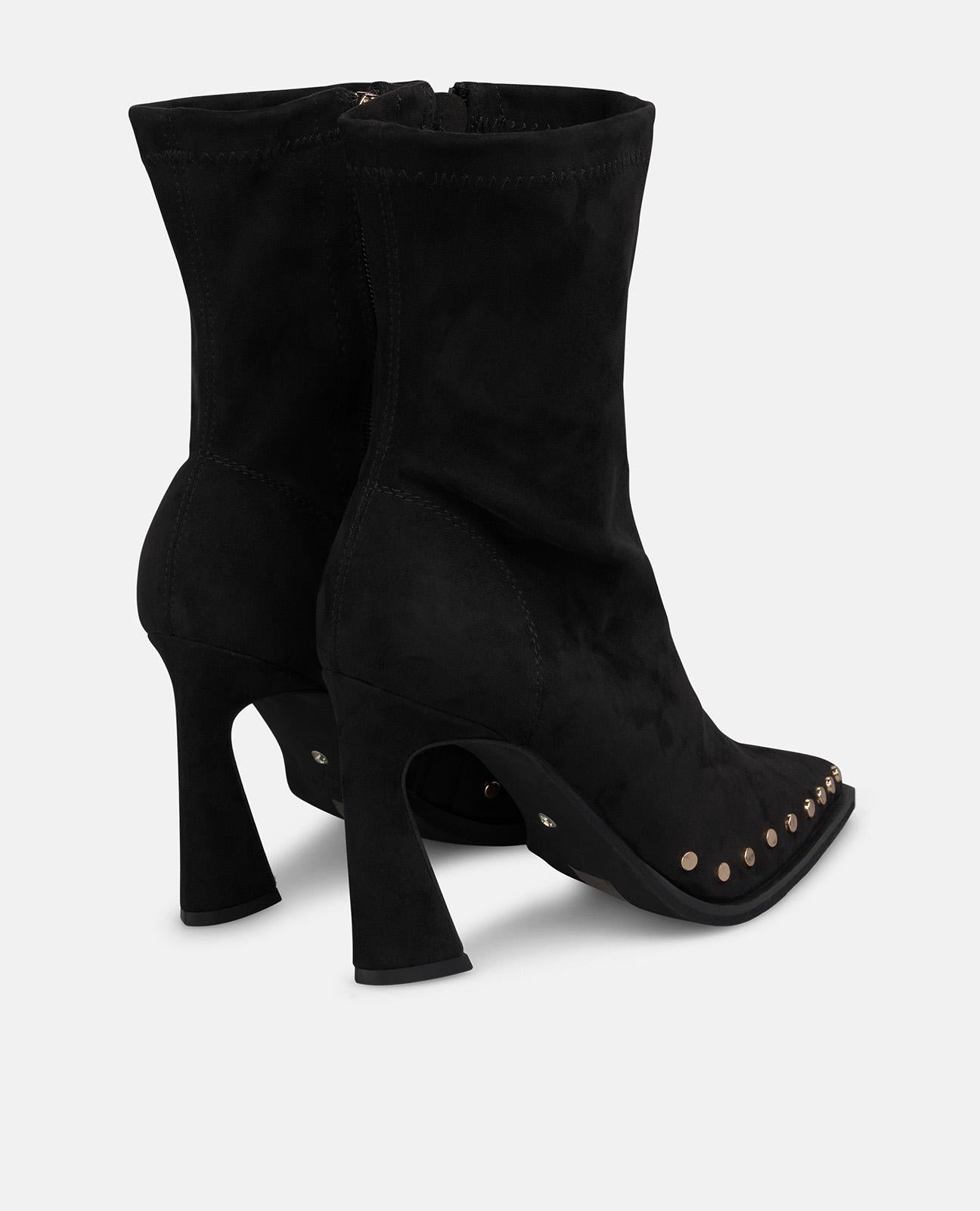 alma-en-pena-lycra-stiefeletten-spitz-mit-rei-verschluss-schwarz image 3