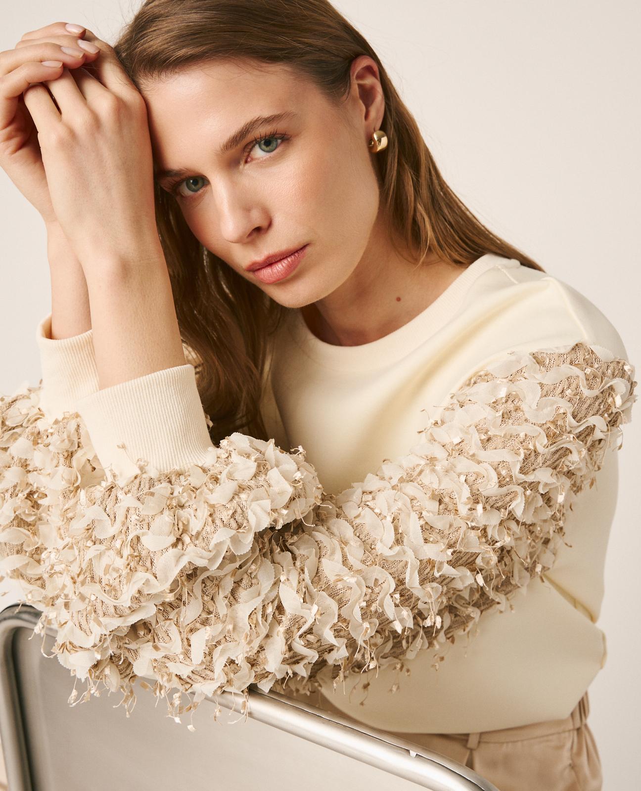 alma-en-pena-puffed-sleeve-sweatshirt-sweatshirt-mit-puff-rmeln-in-wei image 3