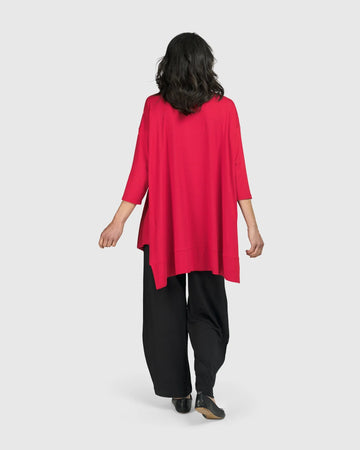 alembika-essential-oversized-trapeze-top-red-rose image 8
