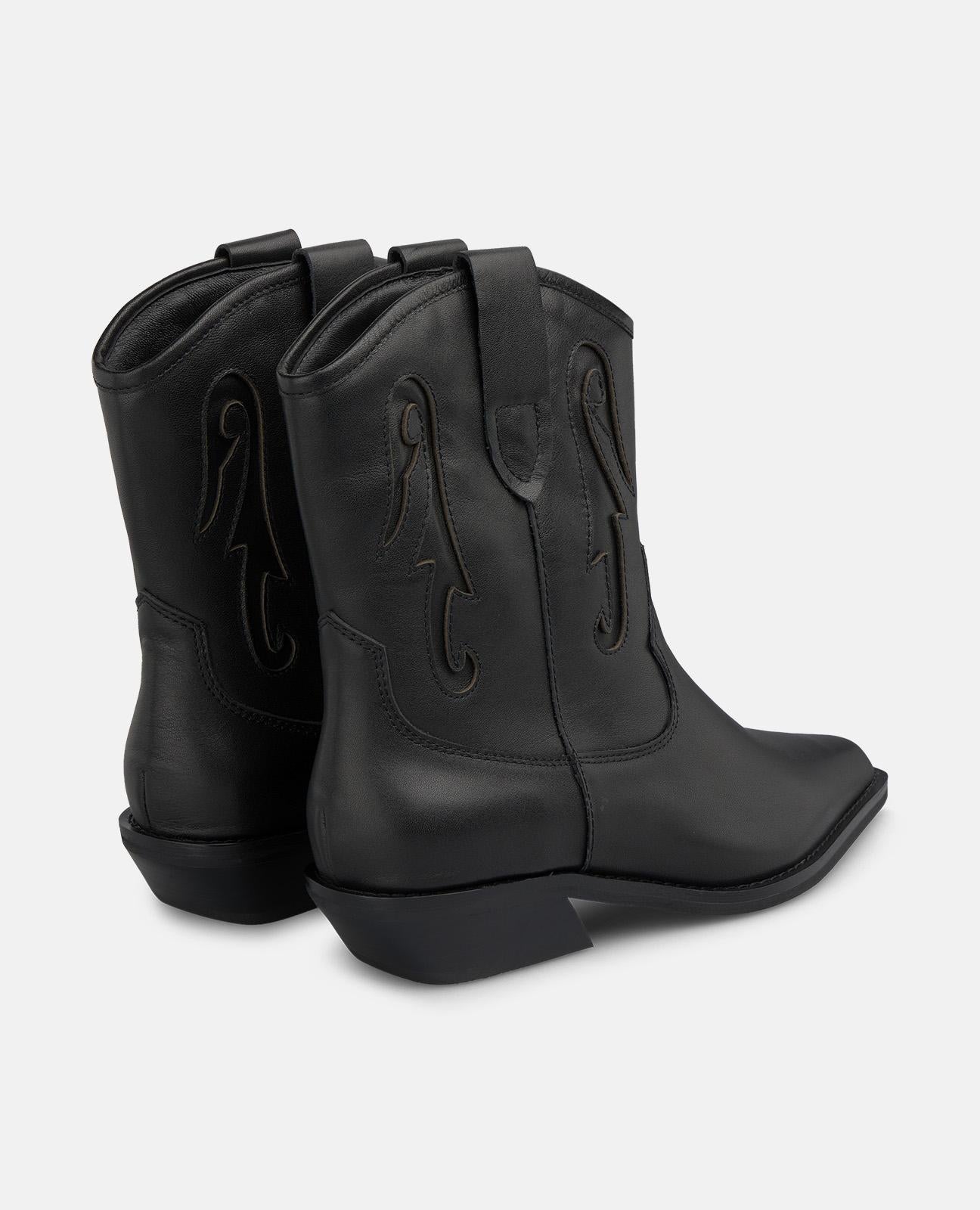 alma-en-pena-leather-cowboy-boots-nappa-schwarz-3-5-cm image 3