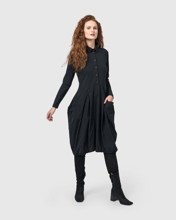 alembika-essential-tekbika-signature-pocket-kleid-black image 2