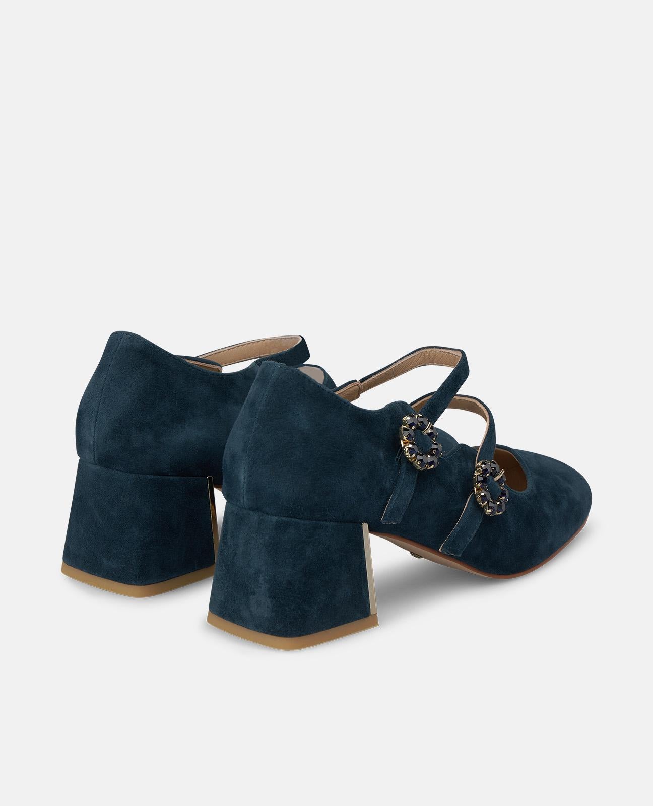 alma-en-pena-suede-shoe-with-a-buckle-wildleder-pumps-hellblau-mit-schnalle image 3