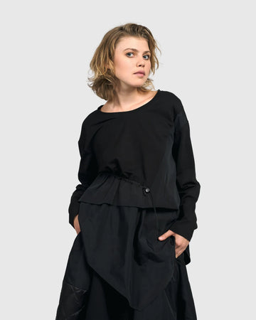 alembika-urban-viper-babydoll-top-schwarz image 3