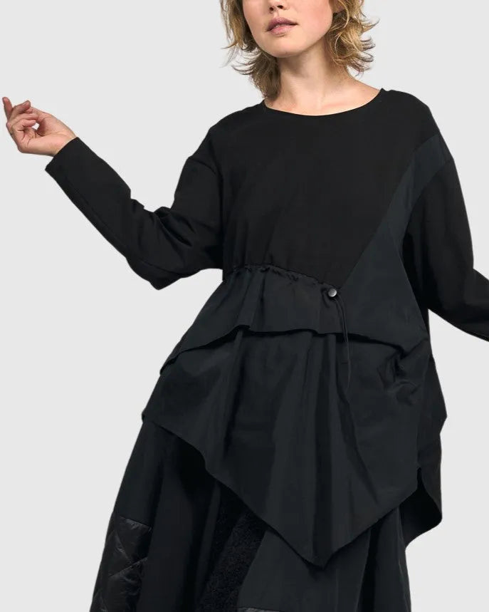 alembika-urban-viper-babydoll-top-schwarz image 1