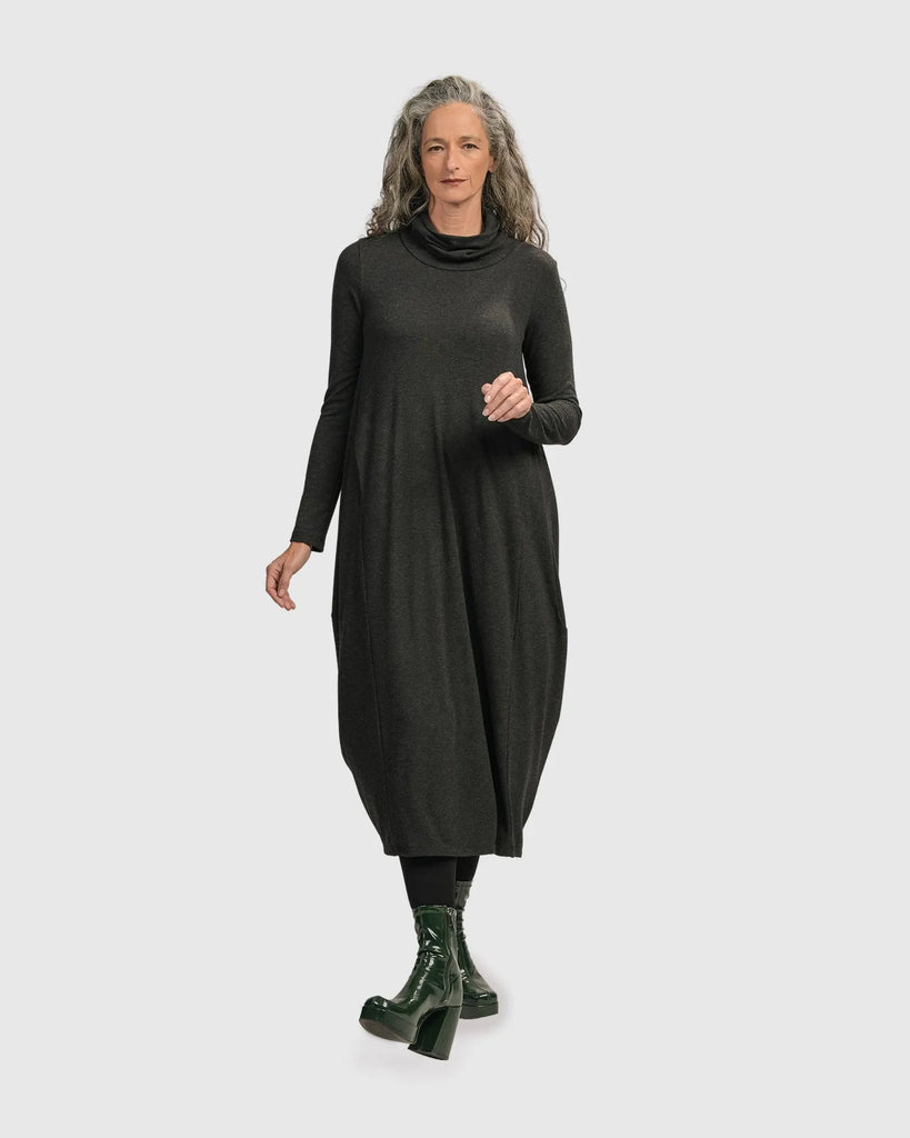 alembika-urban-spice-of-life-cocoon-kleid-charcoal image 1