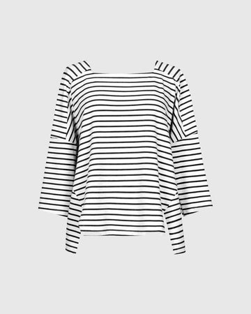 alembika-urban-jagger-stripe-top-schwarz-stretch-baumwoll-shirt image 7