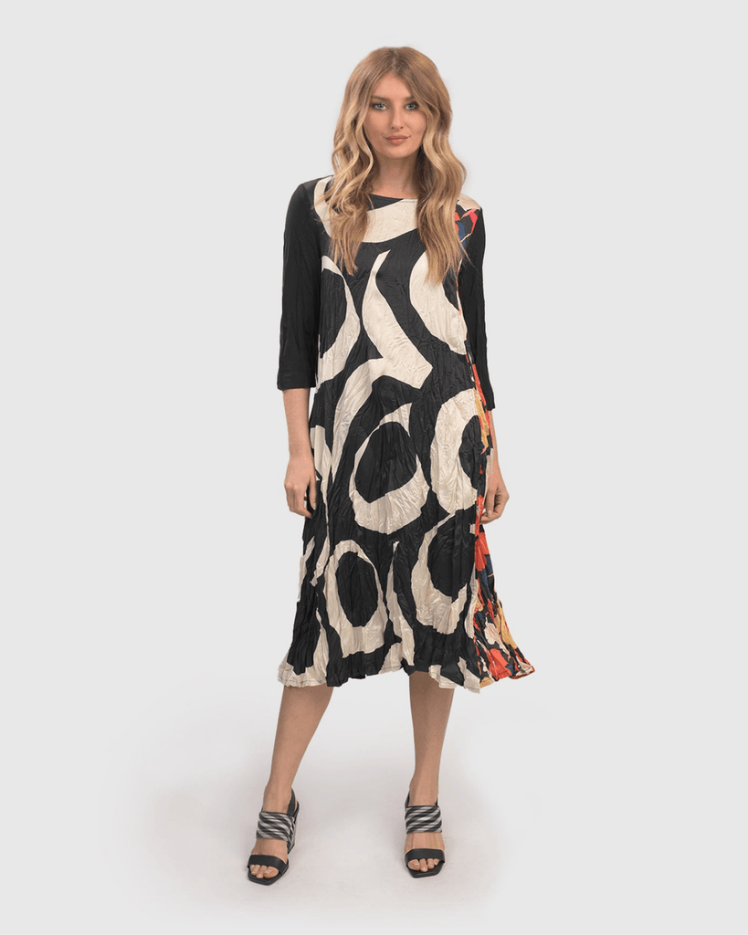 alembika-anca-pliss-kleid-cream image 1