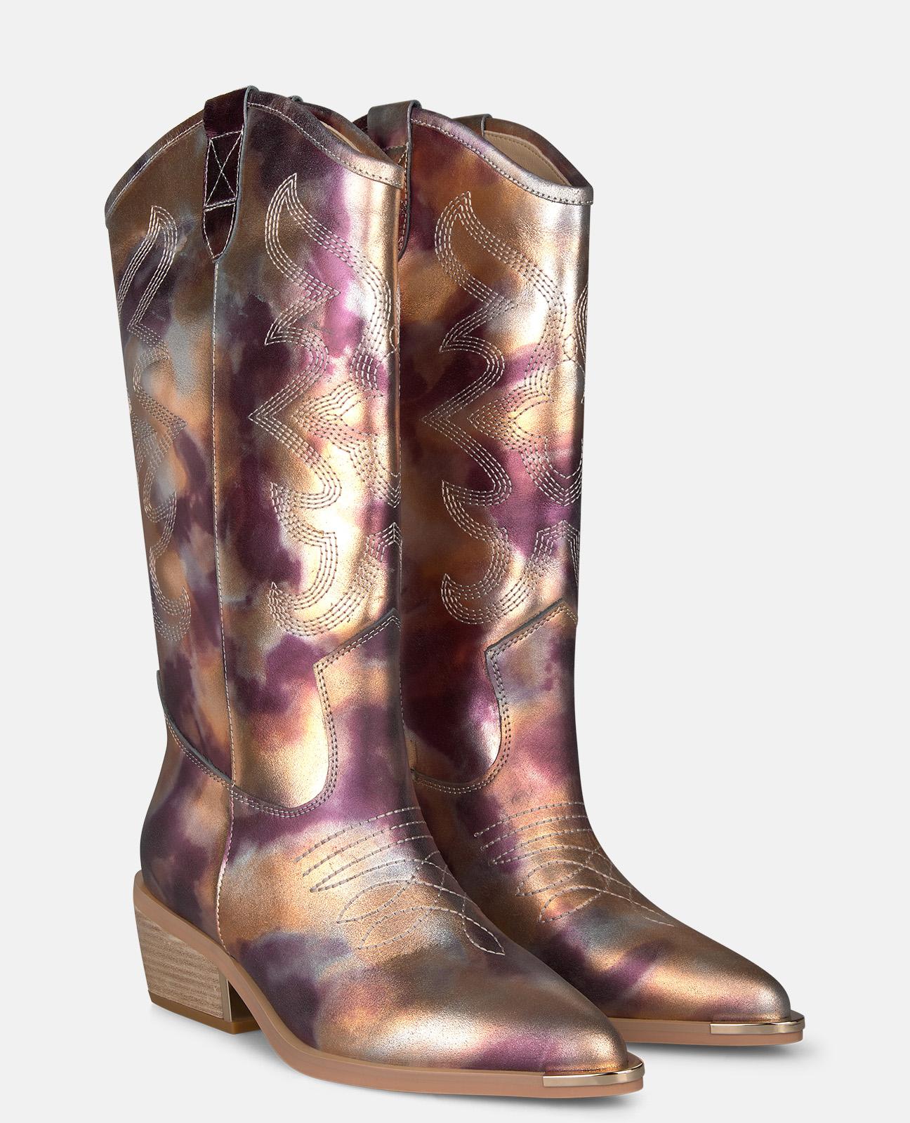 alma-en-pena-special-cowboy-boot-stiefel-lila-5-cm-schaft-35-cm image 2