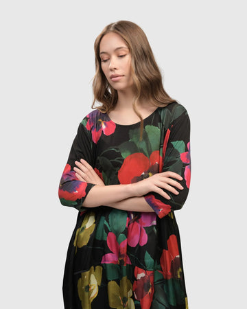 alembika-poppy-relaxed-dress-garden-midi-blumenkleid image 4