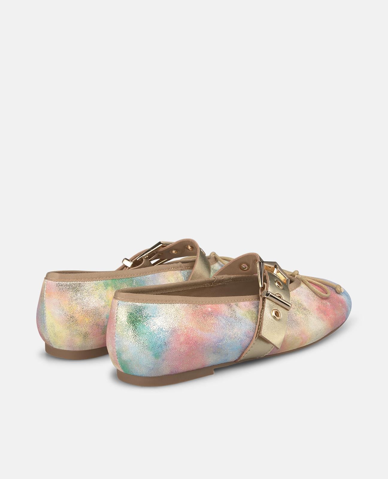 alma-en-pena-ballerinas-rosa-multicolor-fantasy-effekt-schnalle-2-cm-absatz image 3