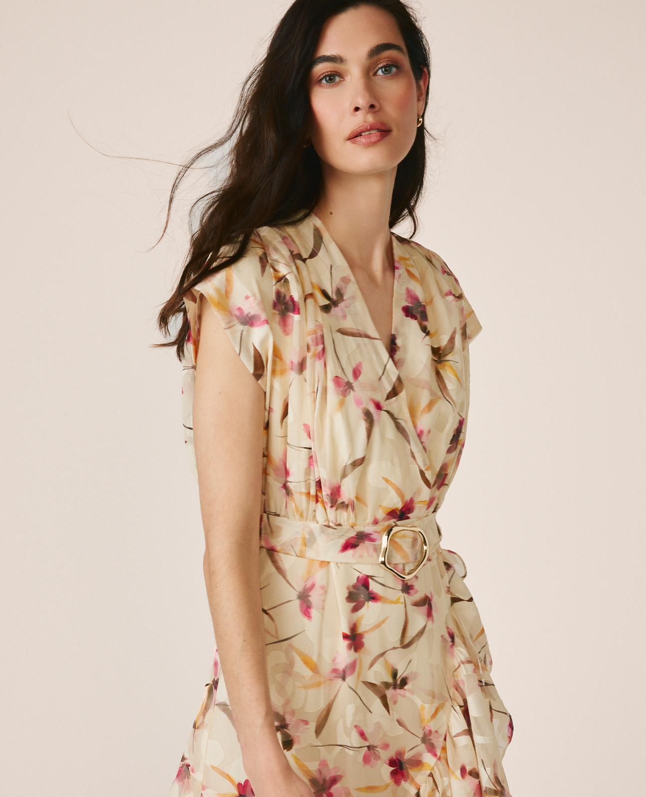 alma-en-pena-short-sleeved-dress-maxikleid-rosa-mit-g-rtel image 3