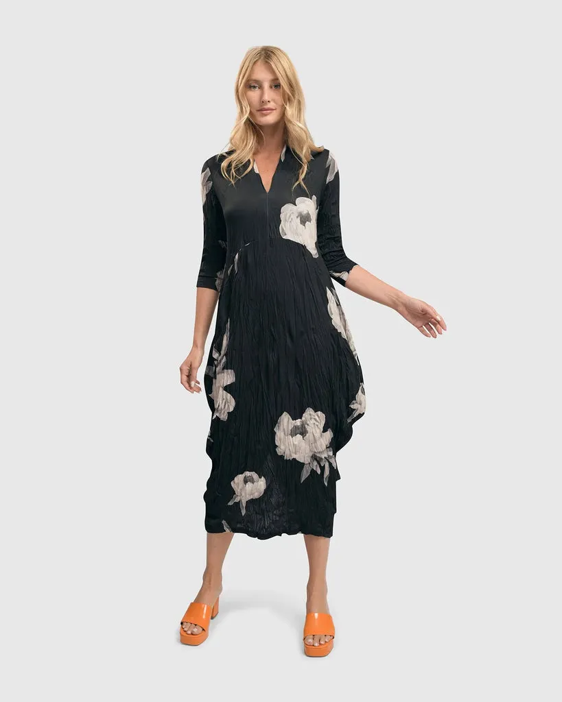 alembika-harper-crinkle-cocoon-kleid-roses-7sd128r image 1