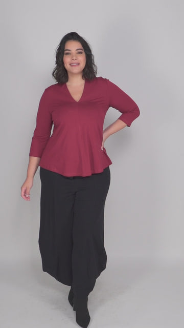 alembika-essential-v-neck-top-plum image 6