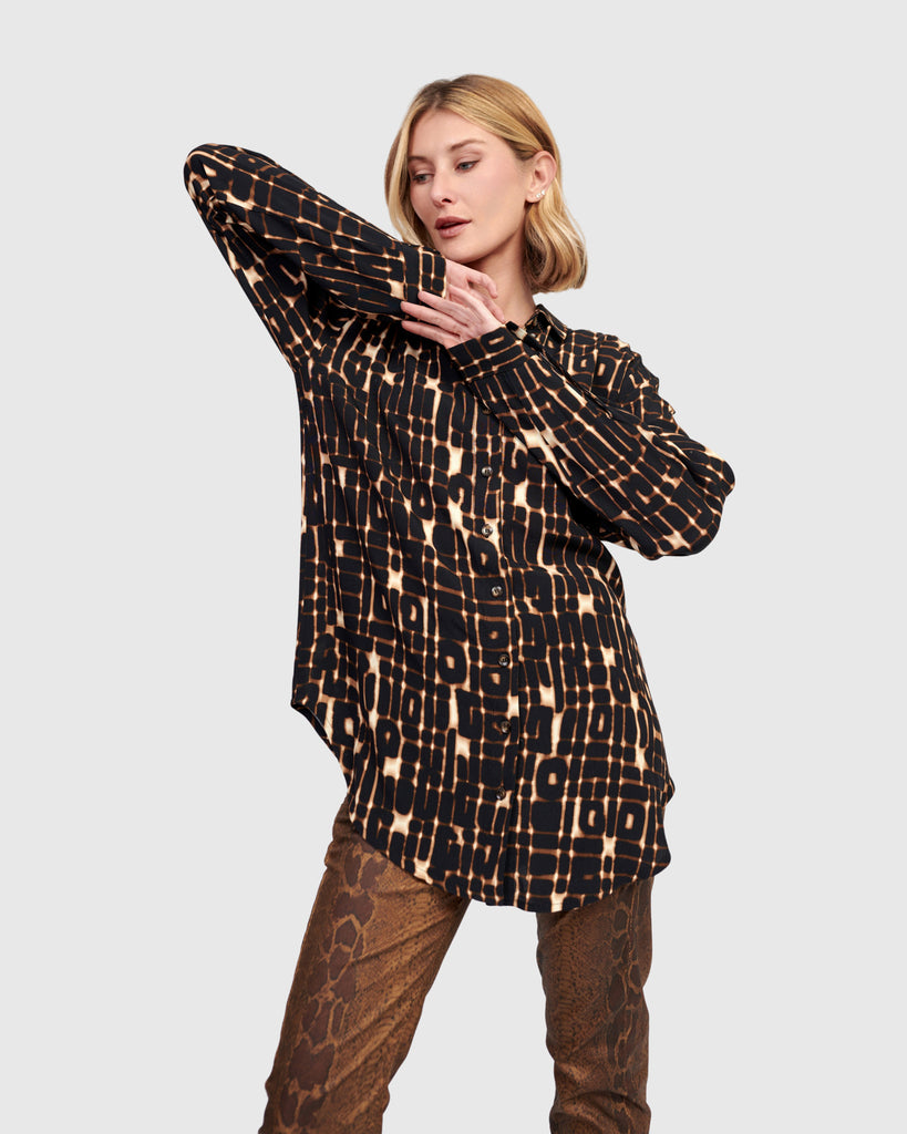 alembika-tessalate-shirt-matrix-tunika-bluse-gemustert image 1