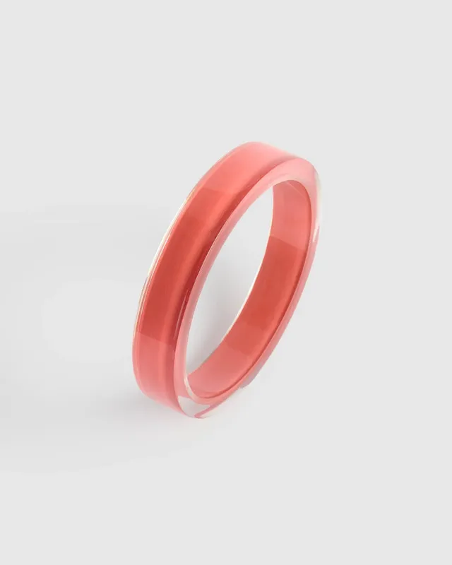 alembika-minimalist-bangle-armreif-coral image 1