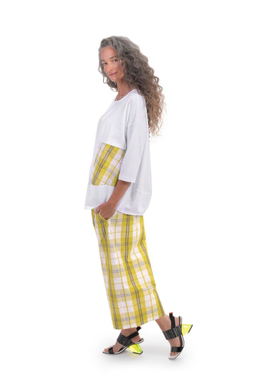 alembika-chi-plaid-patch-top-blonde image 4