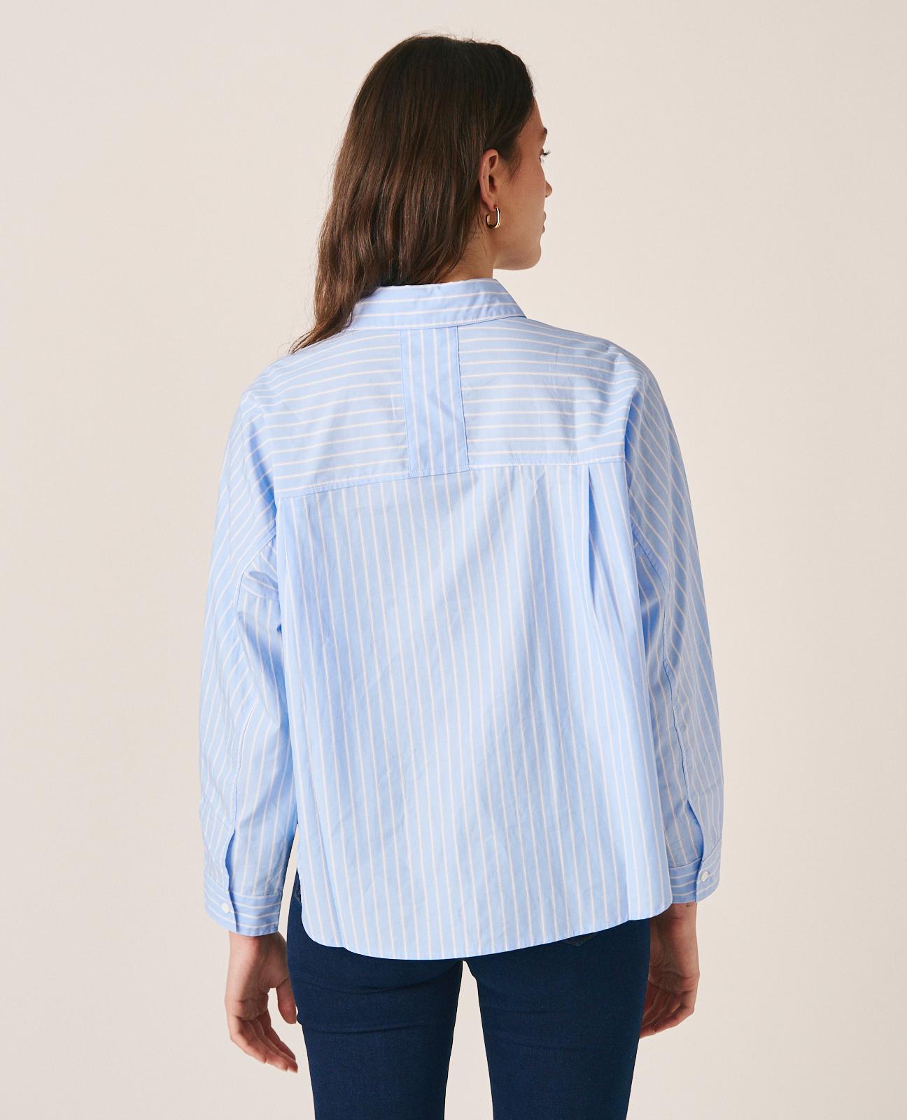 alma-en-pena-striped-shirt-flowers-streifenbluse-blau image 6