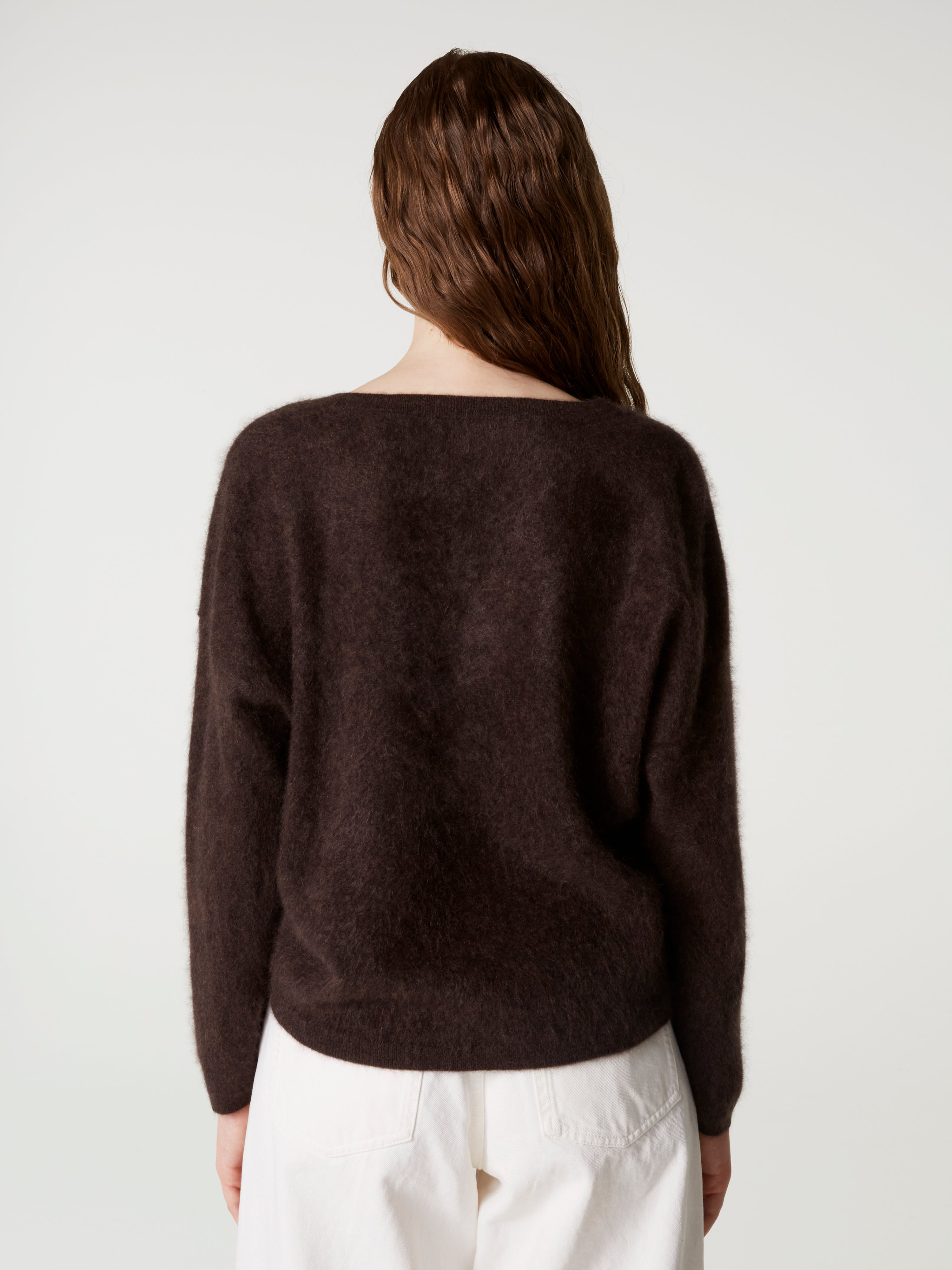absolut-soeli-pullover-damen-oversize-v-ausschnitt-kaschmir-braun image 4