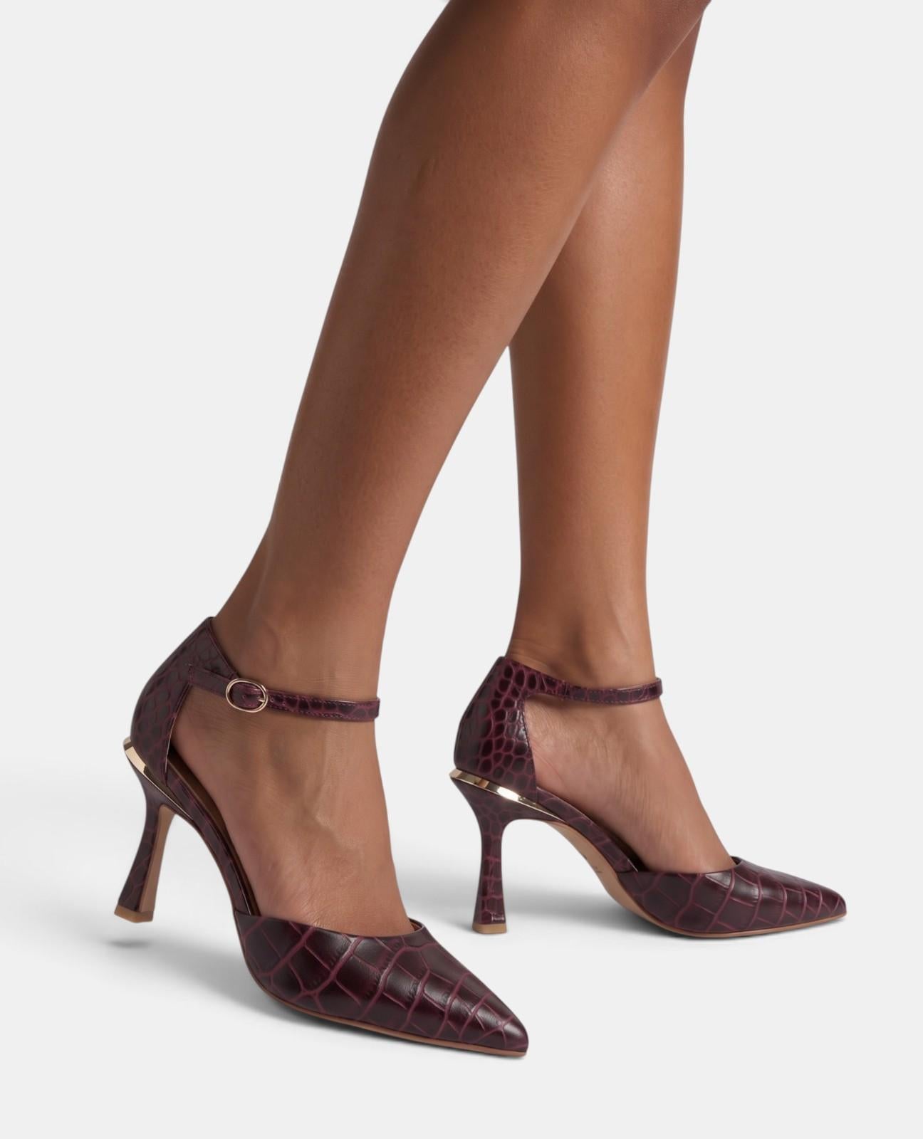 alma-en-pena-leder-riemenpumps-bordeaux image 5