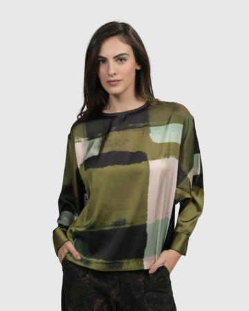 alembika-alfresco-market-top-olive-damen-bluse image 3