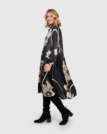 alembika-filigree-babydoll-shirtdress-mix-midi image 6