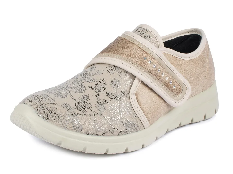 aerosoft-damen-klett-halbschuh-stretch-19-gesundheitshalbschuh image 1