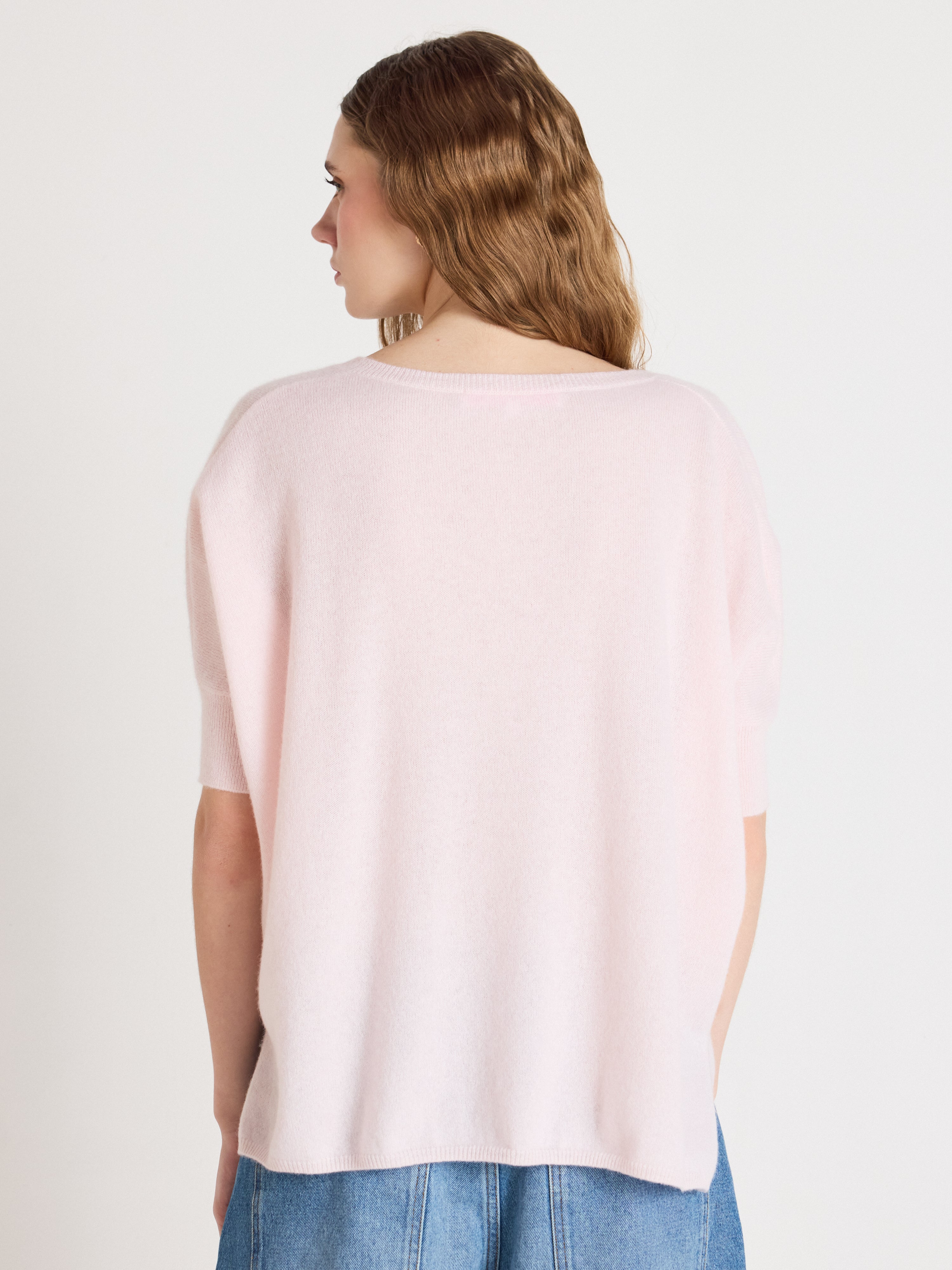 absolut-kate-poncho-pullover-kaschmir-damen-rosa-ballerina image 5