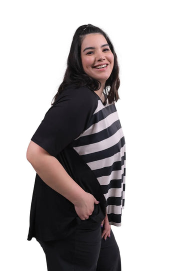 alembika-tekbika-oversized-top-multi-tech-stretch-kurzarm image 2