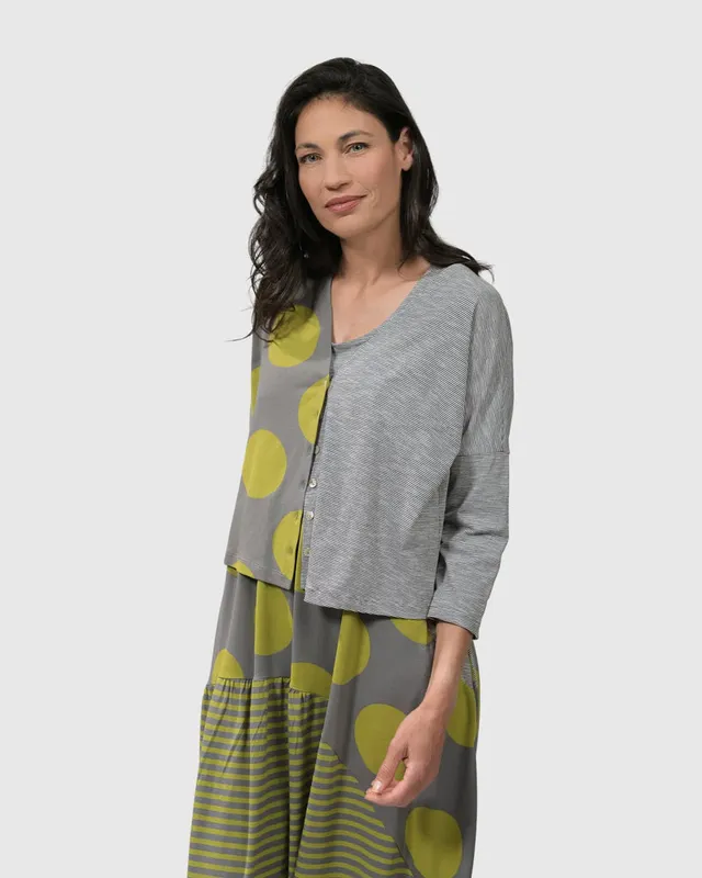 alembika-city-sizzle-crop-cardigan-lime image 1