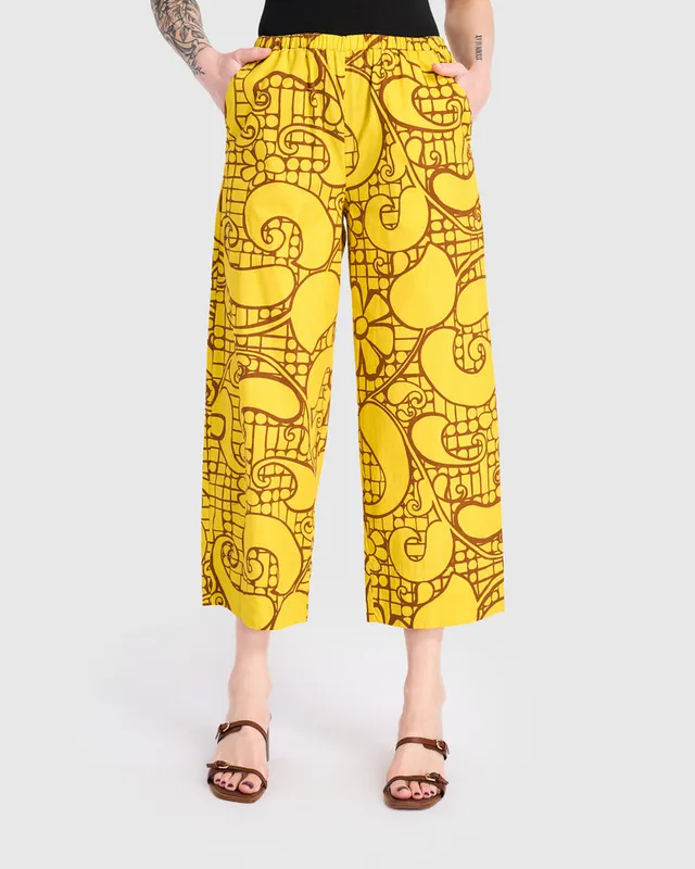 alembika-sunlace-cotton-pants-damenhose-in-gelb image 1
