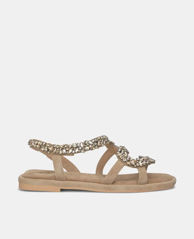 alma-en-pena-square-toe-snake-flache-sandale-arena-1-cm image 1