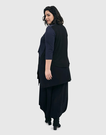 alembika-essential-2-tone-crop-cardigan-navy image 5